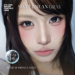 Kính áp tròng 1 ngày SWEET BREAN GRAY màu xám tự nhiên giãn tròng nhỏ GTRENDY