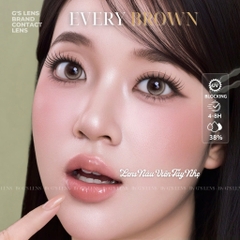 Kính áp tròng 6 tháng EVERY BROWN màu nâu sáng tây giãn tròng nhỏ GTRENDY - MCK1