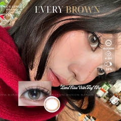 Kính áp tròng 6 tháng EVERY BROWN màu nâu sáng tây giãn tròng nhỏ GTRENDY - MCK1