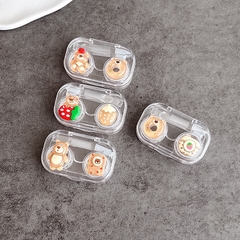 Khay Mini 3D Gấu Dâu Brown-Case Đựng Lens