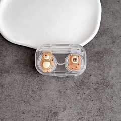 Khay Mini 3D Gấu Dâu Brown-Case Đựng Lens