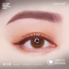 Kính Áp Tròng Lens Mắt Angel Eyes MOCHI Choco Size XS 13.4 mm (0-8 độ)