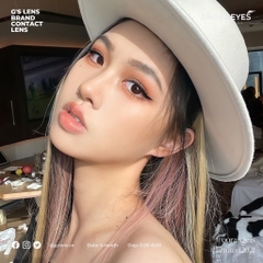 Kính Áp Tròng Lens Mắt Angel Eyes Silicone Hydrogel SEOUL Brown Size XS 12.8mm (0-8 độ)