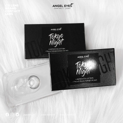 Kính Áp Tròng Lens Mắt Angel Eyes Silicone Hydrogel RUBY TOKYO NIGHT Size XS 13.4 mm (0-8 độ)