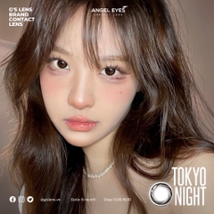 Kính Áp Tròng Lens Mắt Angel Eyes Silicone Hydrogel RUBY TOKYO NIGHT Size XS 13.4 mm (0-8 độ)