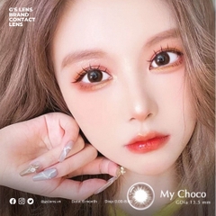 Kính Áp Tròng Lens Mắt Angel Eyes Silicone Hydrogel MY CHOCO Size XS 13.5 mm (0-8 độ)