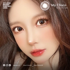 Kính Áp Tròng Lens Mắt Angel Eyes Silicone Hydrogel MY CHOCO Size XS 13.5 mm (0-8 độ)