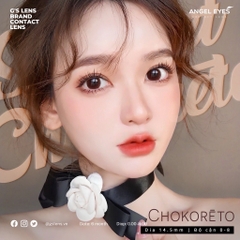 Kính Áp Tròng Lens Mắt Angel Eyes Silicone Hydrogel CHOKORETO CHOCO Size M 14.5 mm (0-8 độ)