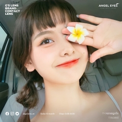 Kính Áp Tròng Lens Mắt Angel Eyes NAMI Brown Size XS 12.8mm (0-8 độ)