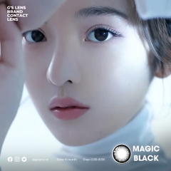 Kính Áp Tròng Lens Mắt Angel Eyes MAGIC BLACK Size M 14.5mm (0-6 độ)