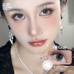Kính áp tròng 6 tháng FILL GRAY màu xám trong tự nhiên giãn tròng nhỏ GTRENDY - MC38