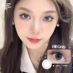 Kính áp tròng 6 tháng FILL GRAY màu xám trong tự nhiên giãn tròng nhỏ GTRENDY - MC38