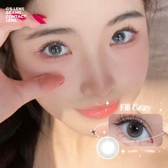 Kính áp tròng 6 tháng FILL GRAY màu xám trong tự nhiên giãn tròng nhỏ GTRENDY - MC38