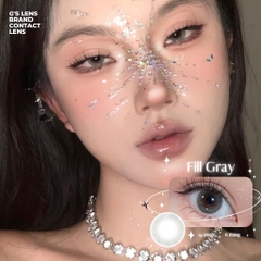 Kính áp tròng 6 tháng FILL GRAY màu xám trong tự nhiên giãn tròng nhỏ GTRENDY - MC38