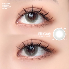 Kính áp tròng 6 tháng FILL GRAY màu xám trong tự nhiên giãn tròng nhỏ GTRENDY - MC38