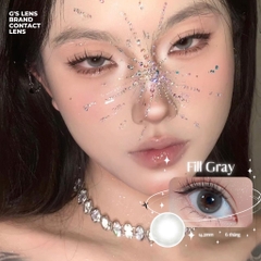 Kính áp tròng 6 tháng FILL GRAY màu xám trong tự nhiên giãn tròng nhỏ GTRENDY - MC38