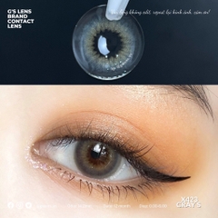 Kính áp tròng 6 tháng X574 GRAY màu xám tự nhiên giãn tròng nhỏ GTRENDY - MC38