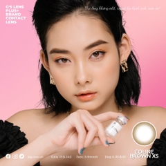 Kính áp tròng 6 tháng COLINE BROWN màu nâu tự nhiên giãn tròng nhỏ