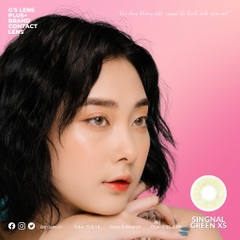 Kính áp tròng 6 tháng SIGNAL GRAY màu xám sáng tây giãn tròng nhỏ