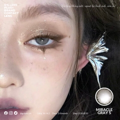 Kính áp tròng 6 tháng MIRACLE GRAY màu xám tự nhiên giãn tròng nhỏ