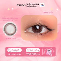 Kính áp tròng 6 tháng MIRACLE PINK màu hồng tự nhiên giãn tròng nhỏ