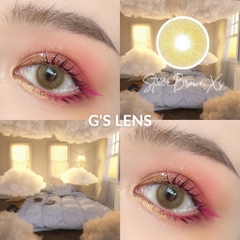 Kính áp tròng 6 tháng ST3034 BROWN màu nâu sáng tây không giãn tròng GTRENDY - MC38