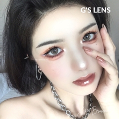 Kính áp tròng 6 tháng X635 BROWN màu nâu sáng tây giãn tròng nhỏ GTRENDY - MC38