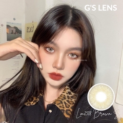 Kính Áp Tròng Lens Mắt LM2318 BROWN Size S 14.2mm (0-6 độ)