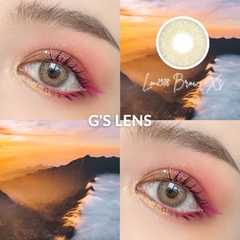 Kính Áp Tròng Lens Mắt LM2318 BROWN Size S 14.2mm (0-6 độ)