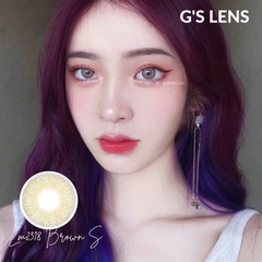 Kính Áp Tròng Lens Mắt LM2318 BROWN Size S 14.2mm (0-6 độ)