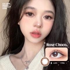 Kính áp tròng 6 tháng ROSE CHOCO màu choco tự nhiên giãn tròng vừa GTRENDY - MC38