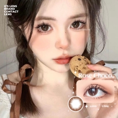 Kính áp tròng 6 tháng ROSE CHOCO màu choco tự nhiên giãn tròng vừa GTRENDY - MC38