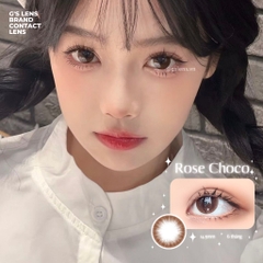 Kính áp tròng 6 tháng ROSE CHOCO màu choco tự nhiên giãn tròng vừa GTRENDY - MC38