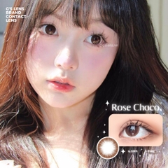 Kính áp tròng 6 tháng ROSE CHOCO màu choco tự nhiên giãn tròng vừa GTRENDY - MC38