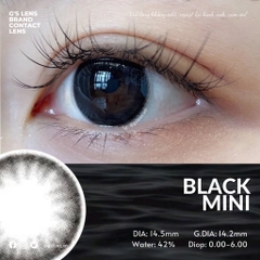 Kính Áp Tròng Lens Mắt BLACK MINI Size S 14.2mm (0-6 độ)