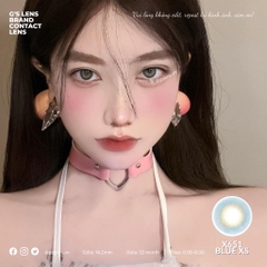 Kính áp tròng 6 tháng X651 BLUE màu xanh dương sáng tây không giãn tròng GTRENDY - MC38