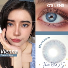 Kính áp tròng 6 tháng FB202 BLUE màu xanh dương sáng tây không giãn tròng GTRENDY - MC38