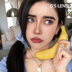 Kính áp tròng 6 tháng FB202 BLUE màu xanh dương sáng tây không giãn tròng GTRENDY - MC38