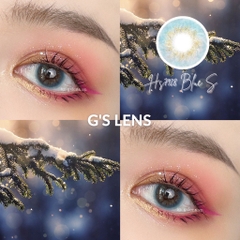 Kính áp tròng 6 tháng HS7928 BLUE màu xanh dương sáng tây giãn tròng nhỏ GTRENDY - MC38