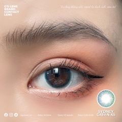 Lens Mắt SYDNEY GREEN Size S 14.2mm (0-6 độ)