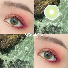 Kính áp tròng 6 tháng ST3034 GREEN màu xanh lá sáng tây giãn tròng nhỏ GTRENDY - MC38