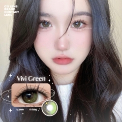 Kính áp tròng 6 tháng VIVI GREEN màu xanh lá sáng tây giãn tròng nhỏ GTRENDY - MC38