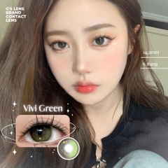 Kính áp tròng 6 tháng VIVI GREEN màu xanh lá sáng tây giãn tròng nhỏ GTRENDY - MC38