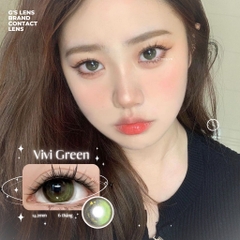 Kính áp tròng 6 tháng VIVI GREEN màu xanh lá sáng tây giãn tròng nhỏ GTRENDY - MC38