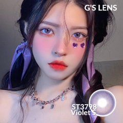 Kính áp tròng 6 tháng ST3798 VIOLET màu tím sáng tây giãn tròng nhỏ GTRENDY - MC38