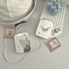 Khay Đôi Tráng Gương Bướm Mẫu Mới