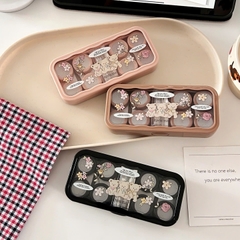 Khay 4 Cặp Gấu Thỏ Các Loại - Case Hộp Đựng Lens