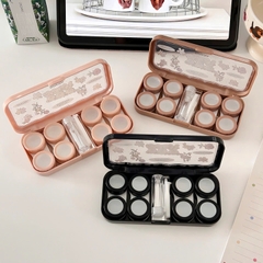Khay 4 Cặp Gấu Thỏ Các Loại - Case Hộp Đựng Lens
