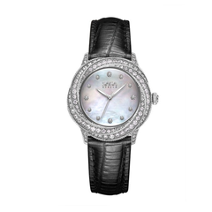 SAGA 53375-SVMWBK-2 – NỮ – KÍNH CỨNG – QUARTZ (PIN) – MẶT SỐ 34MM, ĐÍNH ĐÁ PHA LÊ, CHỐNG NƯỚC 3ATM