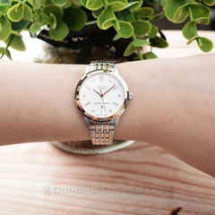 DOXA EXECUTIVE D221RSV – NỮ – KÍNH SAPPHIRE – AUTOMATIC (TỰ ĐỘNG) – MẶT SỐ 31 MM, ĐÍNH 14 VIÊN KIM CƯƠNG, TRỮ CÓT 38 GIỜ